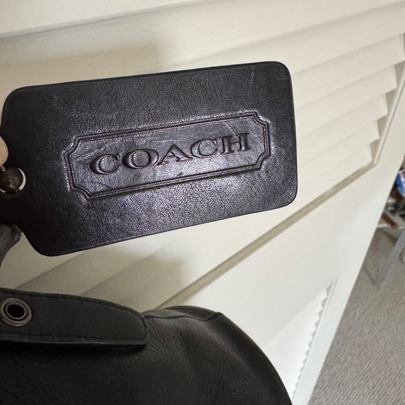 Coach Bleeker small mini duffle bag in black glove tanned leather. #D1481-32281. - Picture 7 of 11